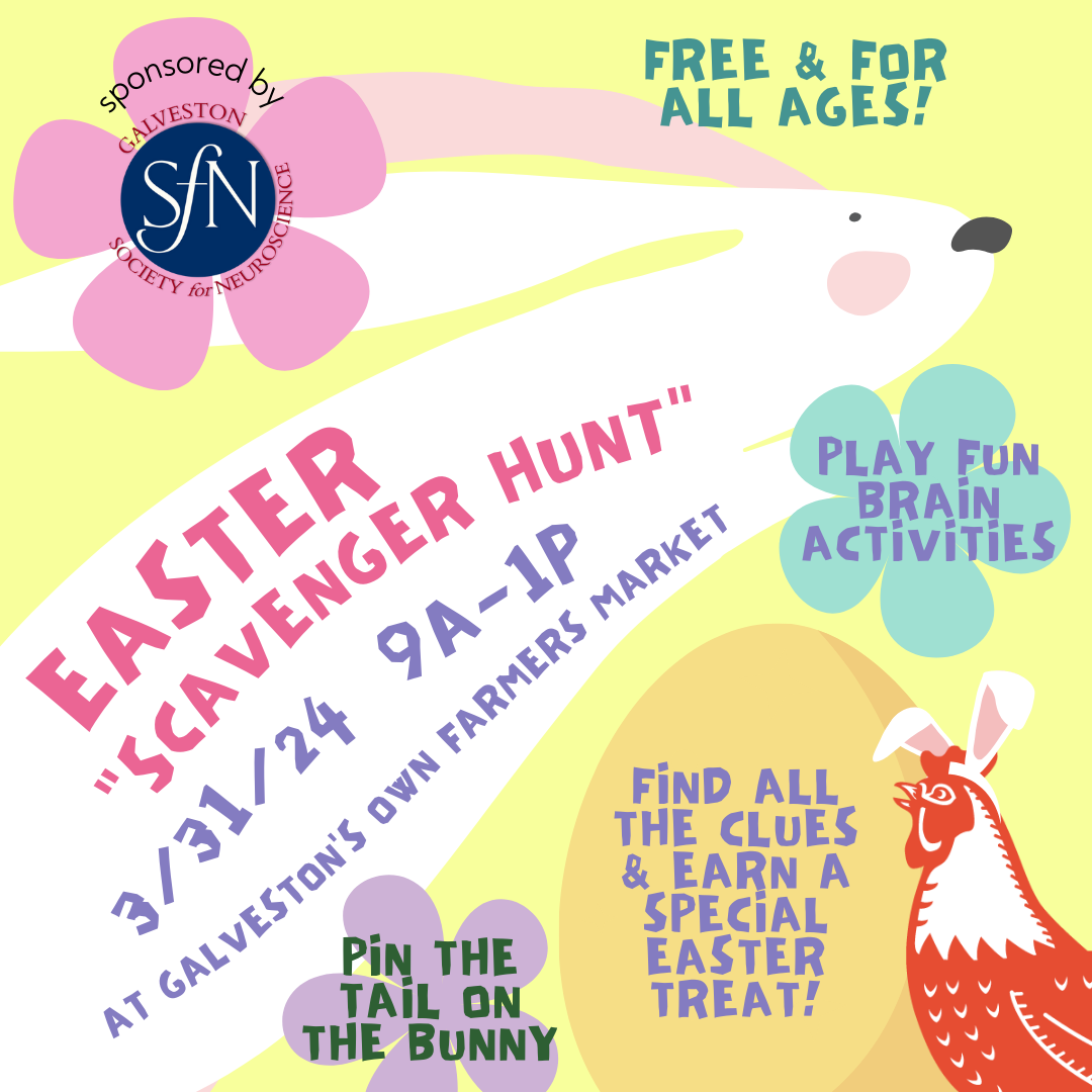 Easter Scavenger Hunt with Society of Neuroscience Galveston Chapter!