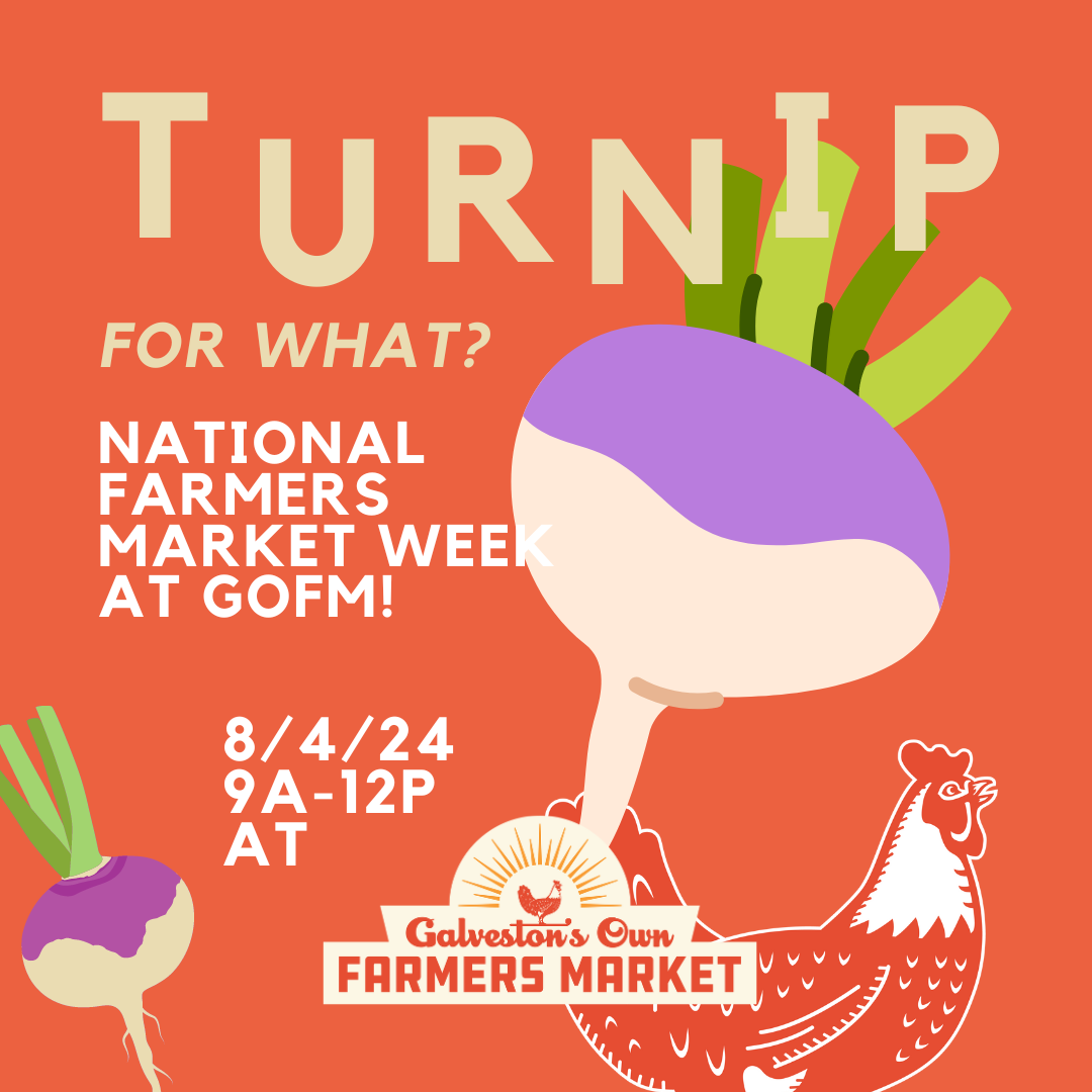 8/4 – Turnip for What? National Farmers Market Week at GOFM!